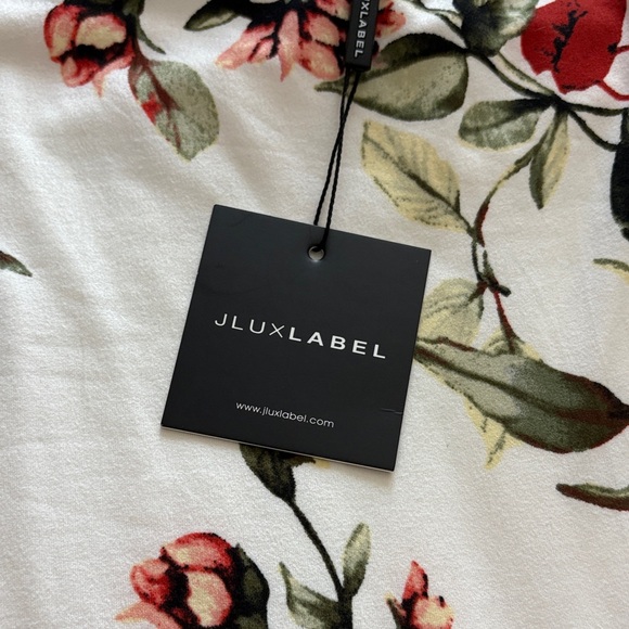 JLUXLABEL Floral Midi Dress - White and Multicolor - Picture 3 of 3